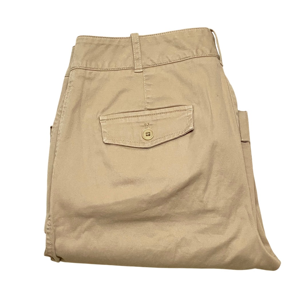 Talbots Women's Khaki Chino Pants Cropped Leg Cuffed Size 8‎ - Picture 11 of 11